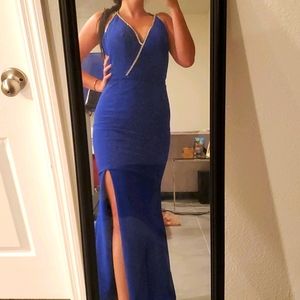 Royal blue Gown